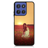 Girl In Red Flowers X1710 Motorola Moto G Stylus 5G 2025 Case