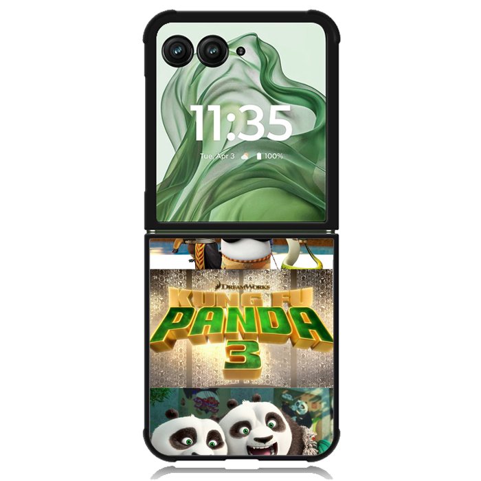 Kung Fu Panda 3 X2794 Motorola Moto Razr+ Plus 2024/2025 Case, Motorola Razr 50 Ultra/50s Ultra Case