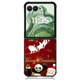 kungfu panda Christmas X2875 Motorola Moto Razr+ Plus 2024/2025 Case, Motorola Razr 50 Ultra/50s Ultra Case