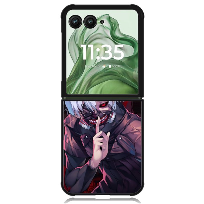 Kaneki Ken Mask Tokyo Ghoul X3538 Motorola Moto Razr+ Plus 2024/2025 Case, Motorola Razr 50 Ultra/50s Ultra Case