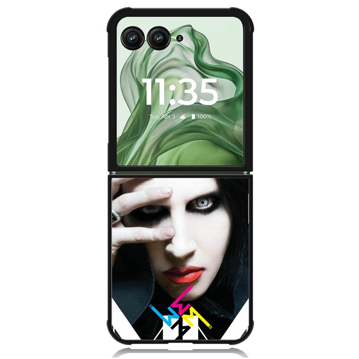 Marilyn Manson Gothic X3546 Motorola Moto Razr+ Plus 2024/2025 Case, Motorola Razr 50 Ultra/50s Ultra Case