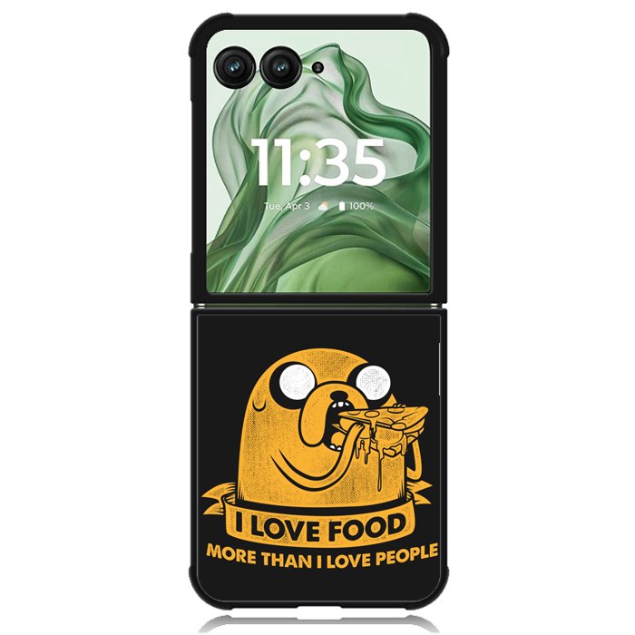 jake i love food more X3588 Motorola Moto Razr+ Plus 2024/2025 Case, Motorola Razr 50 Ultra/50s Ultra Case