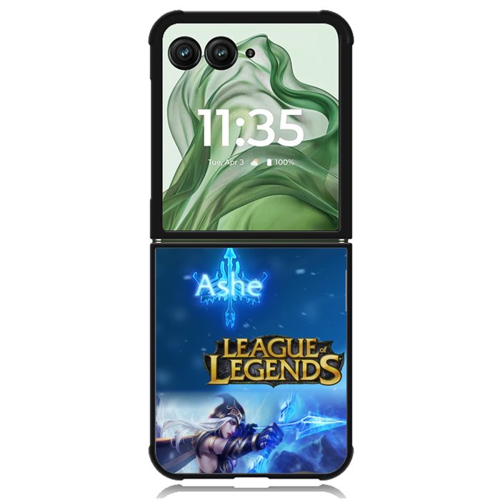 League of Legends Ashe X3621 Motorola Moto Razr+ Plus 2024/2025 Case, Motorola Razr 50 Ultra/50s Ultra Case