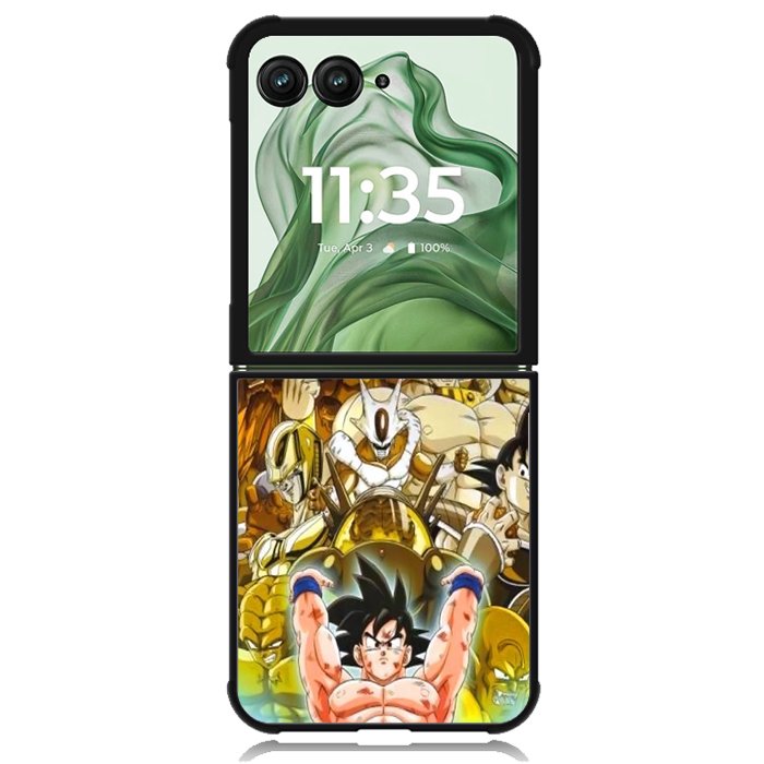 Dragon Ball Z X4147 Motorola Moto Razr+ Plus 2024/2025 Case, Motorola Razr 50 Ultra/50s Ultra Case