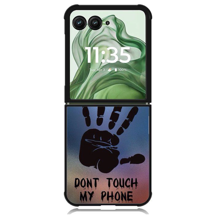 Dont Touch My Phone X4273 Motorola Moto Razr+ Plus 2024/2025 Case, Motorola Razr 50 Ultra/50s Ultra Case