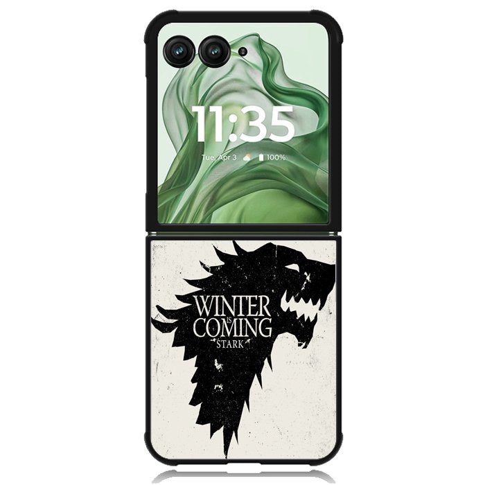 Game Of Thrones Stark X4382 Motorola Moto Razr+ Plus 2024/2025 Case, Motorola Razr 50 Ultra/50s Ultra Case