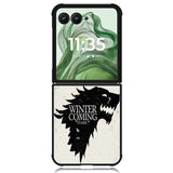 Game Of Thrones Stark X4382 Motorola Moto Razr+ Plus 2024/2025 Case, Motorola Razr 50 Ultra/50s Ultra Case