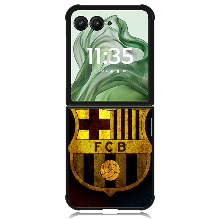 FC Barcelona X4370 Motorola Moto Razr+ Plus 2024/2025 Case, Motorola Razr 50 Ultra/50s Ultra Case