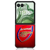 Arsenal FC X4565 Motorola Moto Razr+ Plus 2024/2025 Case, Motorola Razr 50 Ultra/50s Ultra Case