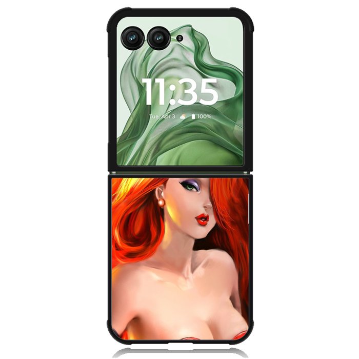 JESSICA RABBIT X0017 Motorola Moto Razr+ Plus 2024/2025 Case, Motorola Razr 50 Ultra/50s Ultra Case
