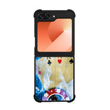 Blue Fire Ace Cards Case Samsung Galaxy Z Flip 6 5G BC0200