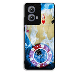 Blue Fire Ace Cards Motorola Moto Edge 2024 Case BC0200