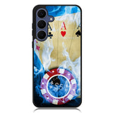 Blue Fire Ace Cards Samsung Galaxy S25 FE Case BC0200