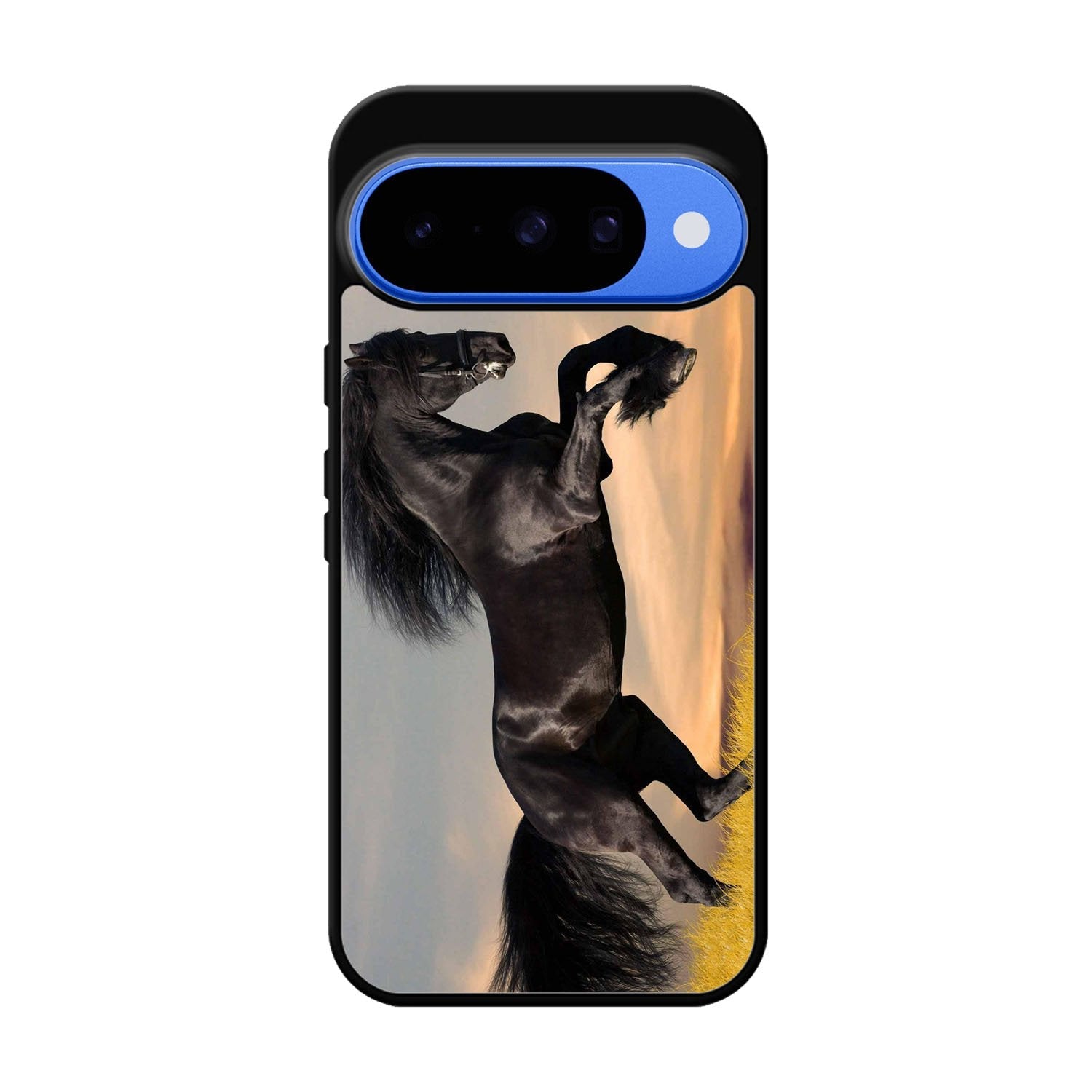 Horse black running X4653 Google Pixel 10 Case
