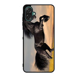 Horse black running X4653 Samsung Galaxy A07 Case