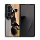 Horse black running X4653 Samsung Galaxy Z Fold 7 Case