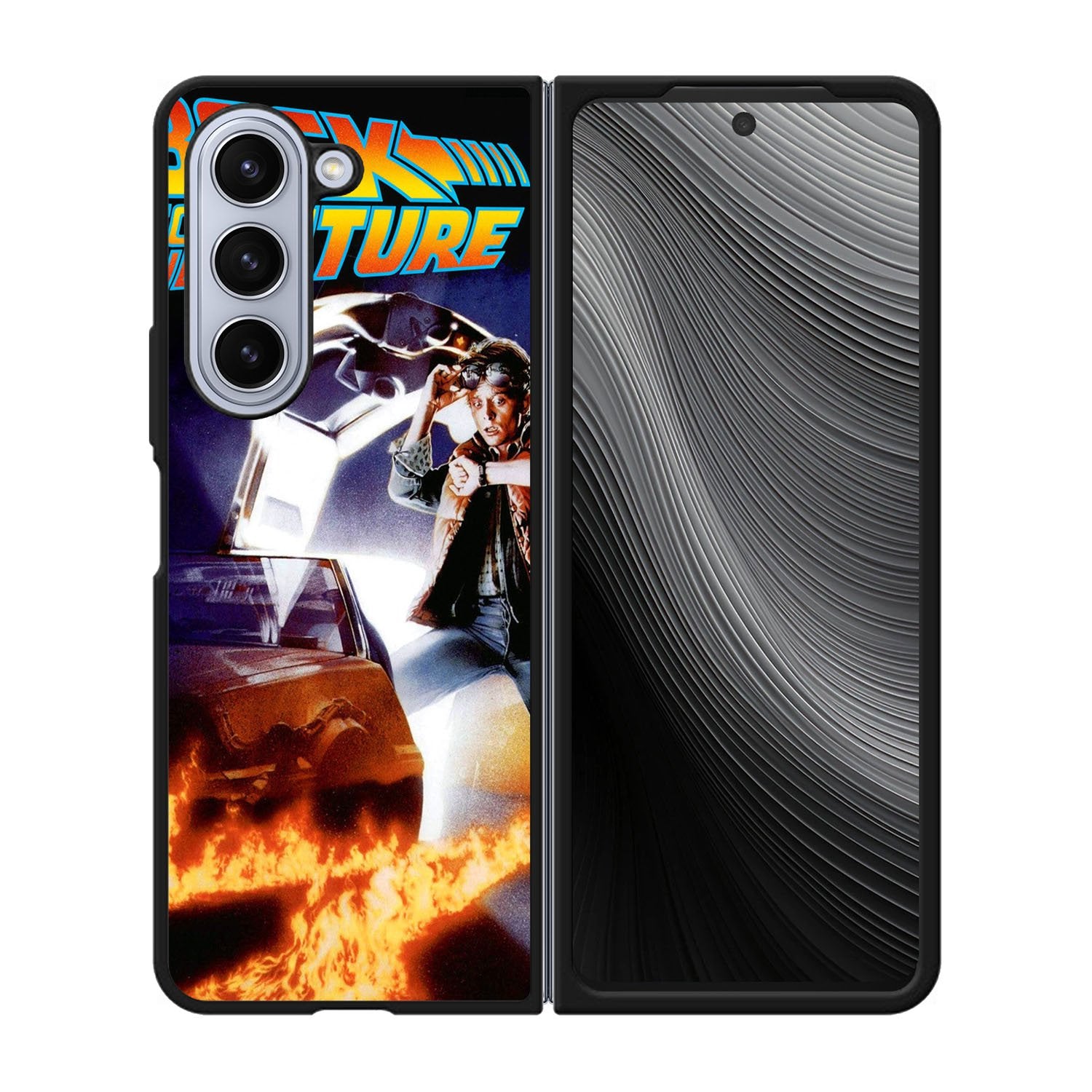 Back to The Future Vintage Poster Case Samsung Galaxy z Fold 5 5G BC0151