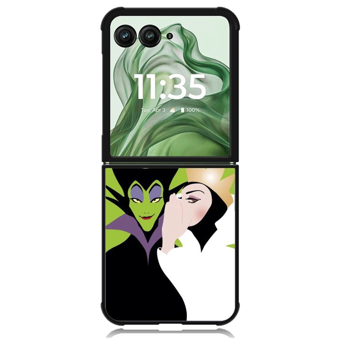 Evil Queen and Maleficent X4713 Motorola Moto Razr+ Plus 2024/2025 Case, Motorola Razr 50 Ultra/50s Ultra Case