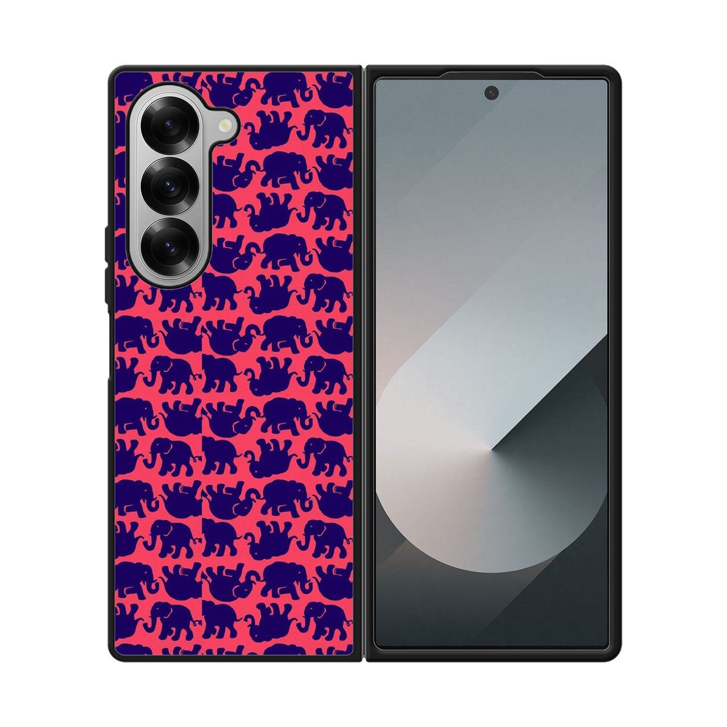Lily Pulitzer Elephant Pattern Case Samsung Galaxy Z Fold 6 5G BC0176