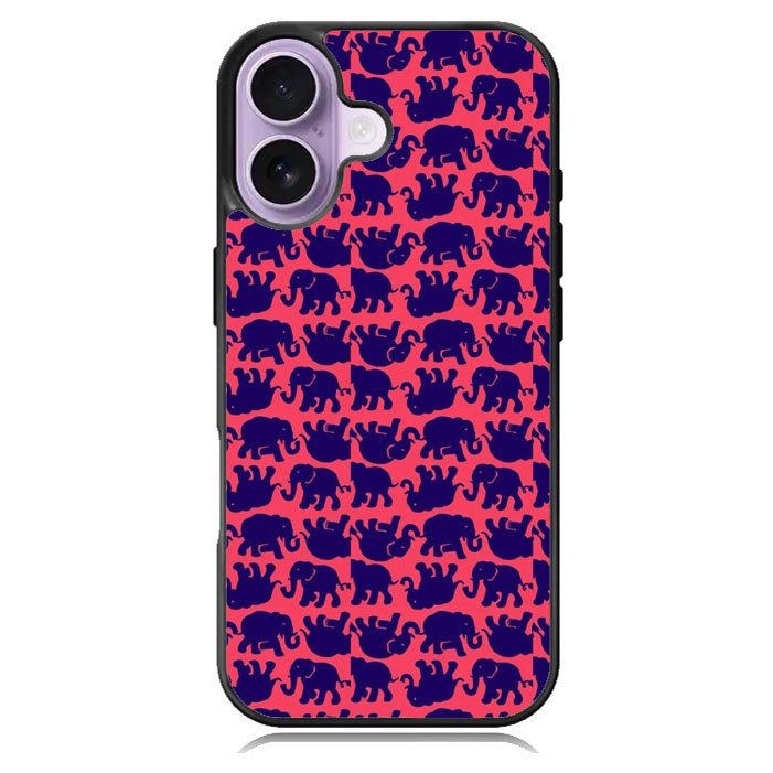 Lily Pulitzer Elephant Pattern iPhone 17 Case BC0176