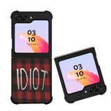 red plaid idiot Case Samsung Galaxy Z Flip 5 5G BC0184