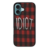 red plaid idiot Case iPhone 16 Plus BC0184