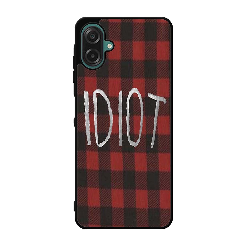 red plaid idiot Case Samsung Galaxy A07 BC0184