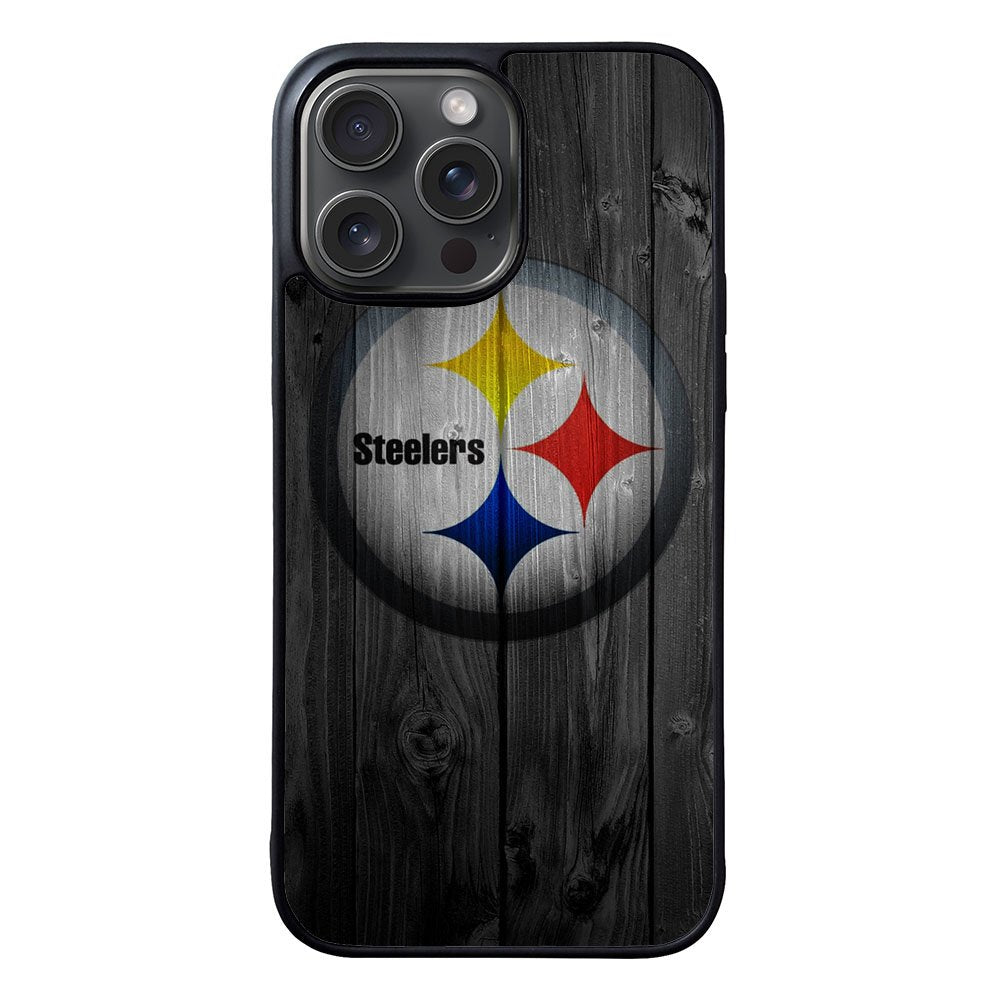 Pittsburgh Steelers Wood Case iPhone 15 Pro Max BC0255