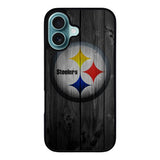 Pittsburgh Steelers Wood Case iPhone 16 Plus BC0255