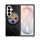 Pittsburgh Steelers Wood Samsung Galaxy Z Fold 8 Ultra Case BC0255