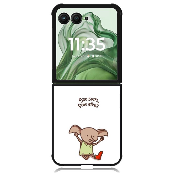 Dobby Give Socks Free Elves X4758 Motorola Moto Razr+ Plus 2024/2025 Case, Motorola Razr 50 Ultra/50s Ultra Case