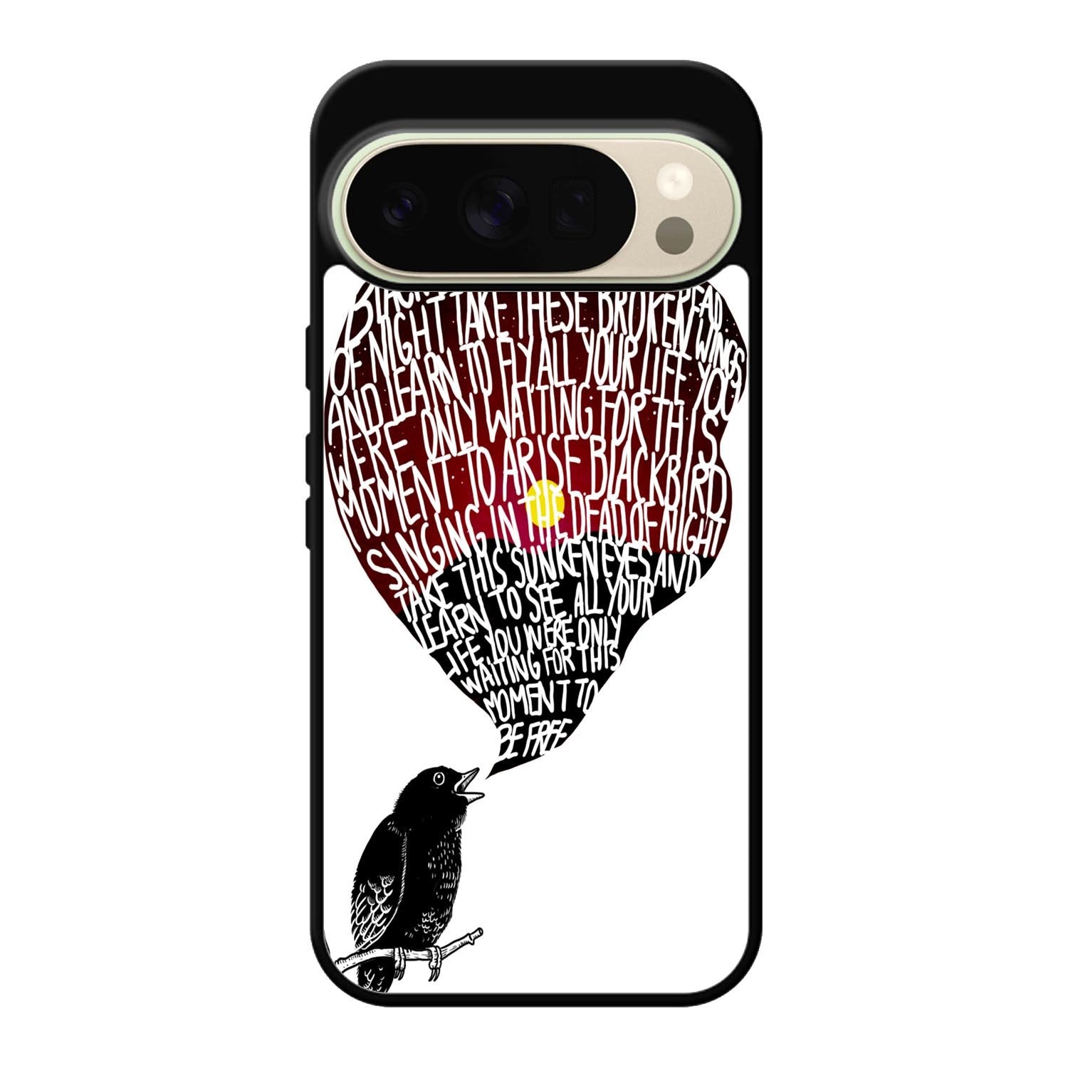 The Beatles Blackbird Lyrics X4765 Google Pixel 10 Pro Case