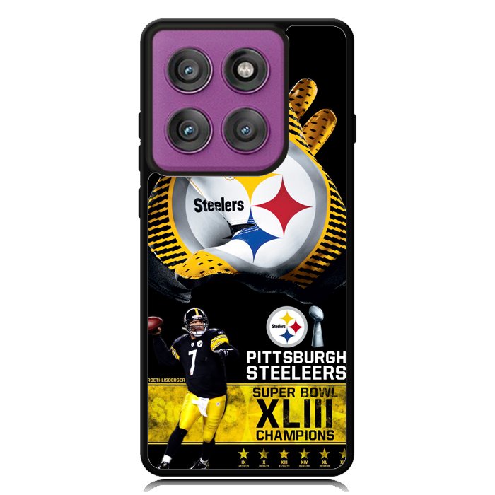 Pittsburgh Steelers NFL X4840 Motorola Moto Edge 2025 | Moto Edge 60 Fusion | Moto Edge 60 Pro Case