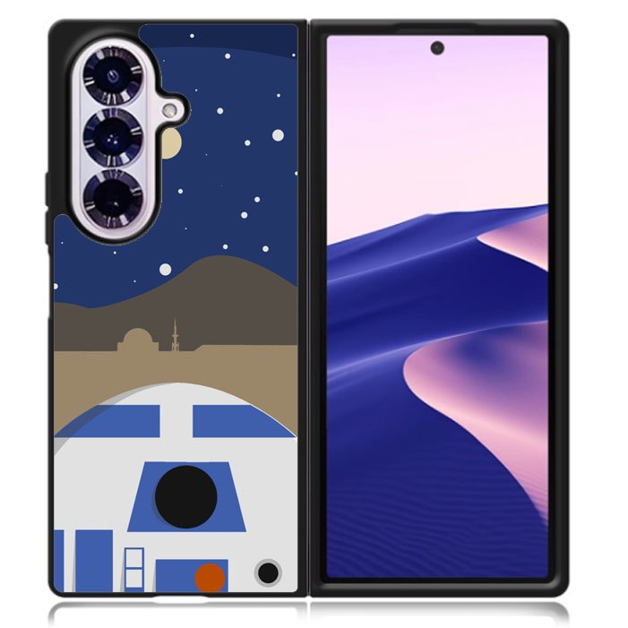 R2D2 Minimalist Samsung Galaxy Z Fold 7 5G Case BC0303