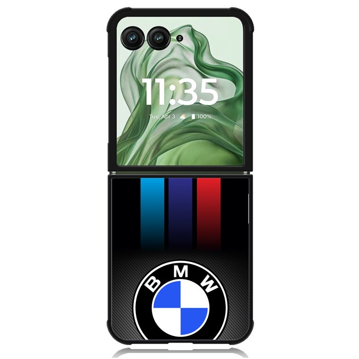 Carbon Fiber Bmw Logo X4960 Motorola Moto Razr+ Plus 2024/2025 Case, Motorola Razr 50 Ultra/50s Ultra Case