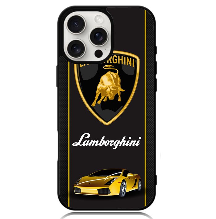 Lamborghini Logo Walpaper Case iPhone 16 Pro Max BC0335