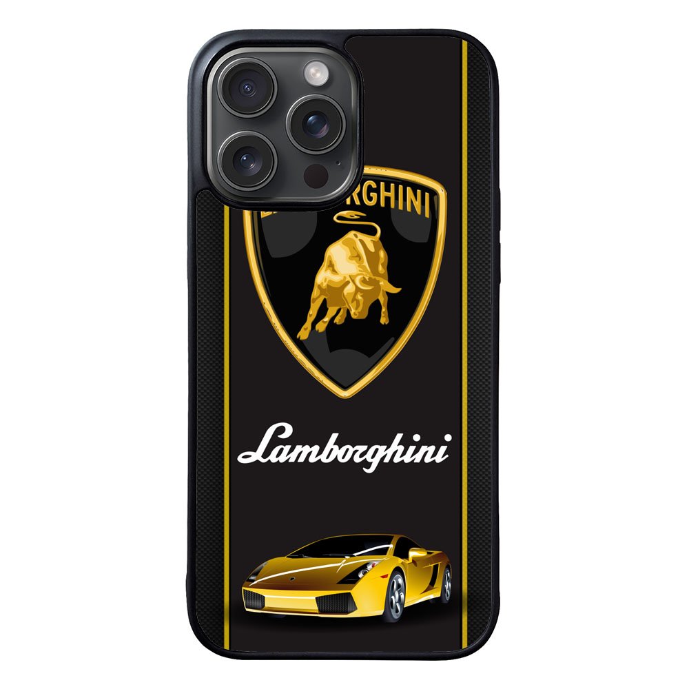 Lamborghini Logo Walpaper Case iPhone 15 Pro BC0335
