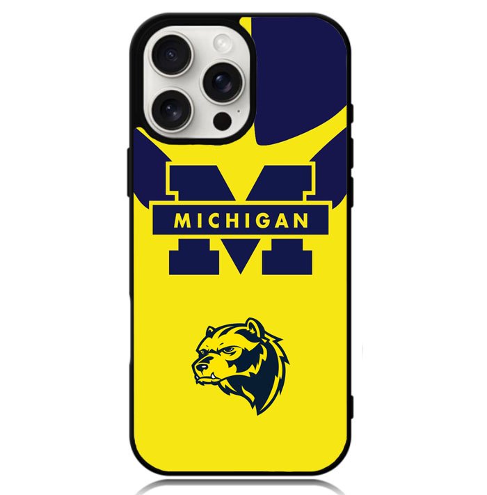 Michigan Wolverines Logo Case iPhone 16 Pro BC0380