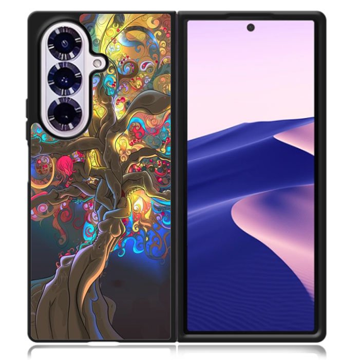 Artistic Psychedelic Womens Tree Samsung Galaxy Z Fold 7 5G Case BC0350