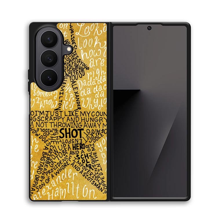 Hamilton Musical Lyrics X4979 Samsung Galaxy Z Fold 7 Case