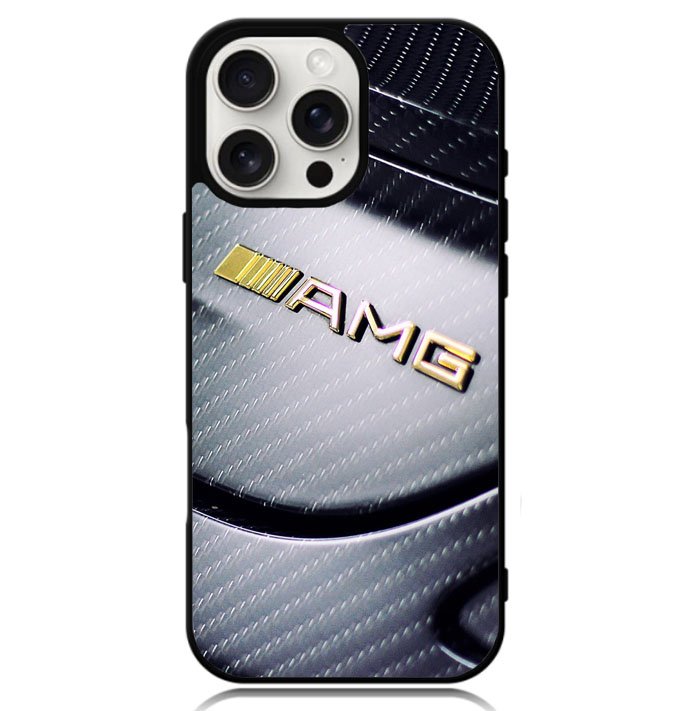 Mercedes AMG Gold Logo Case iPhone 16 Pro BC0462