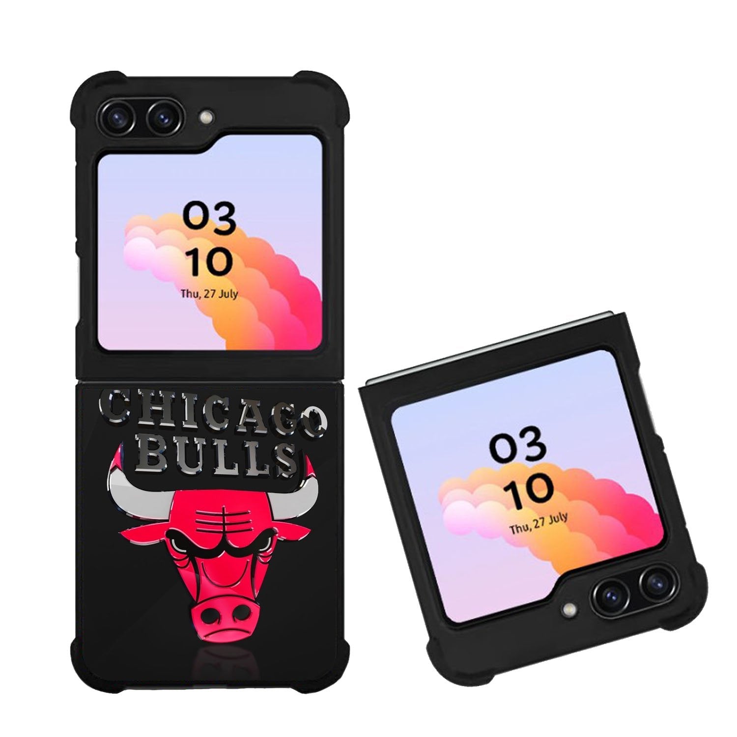 Shiny Chicago Bulls Case Samsung Galaxy Z Flip 5 5G BC0400