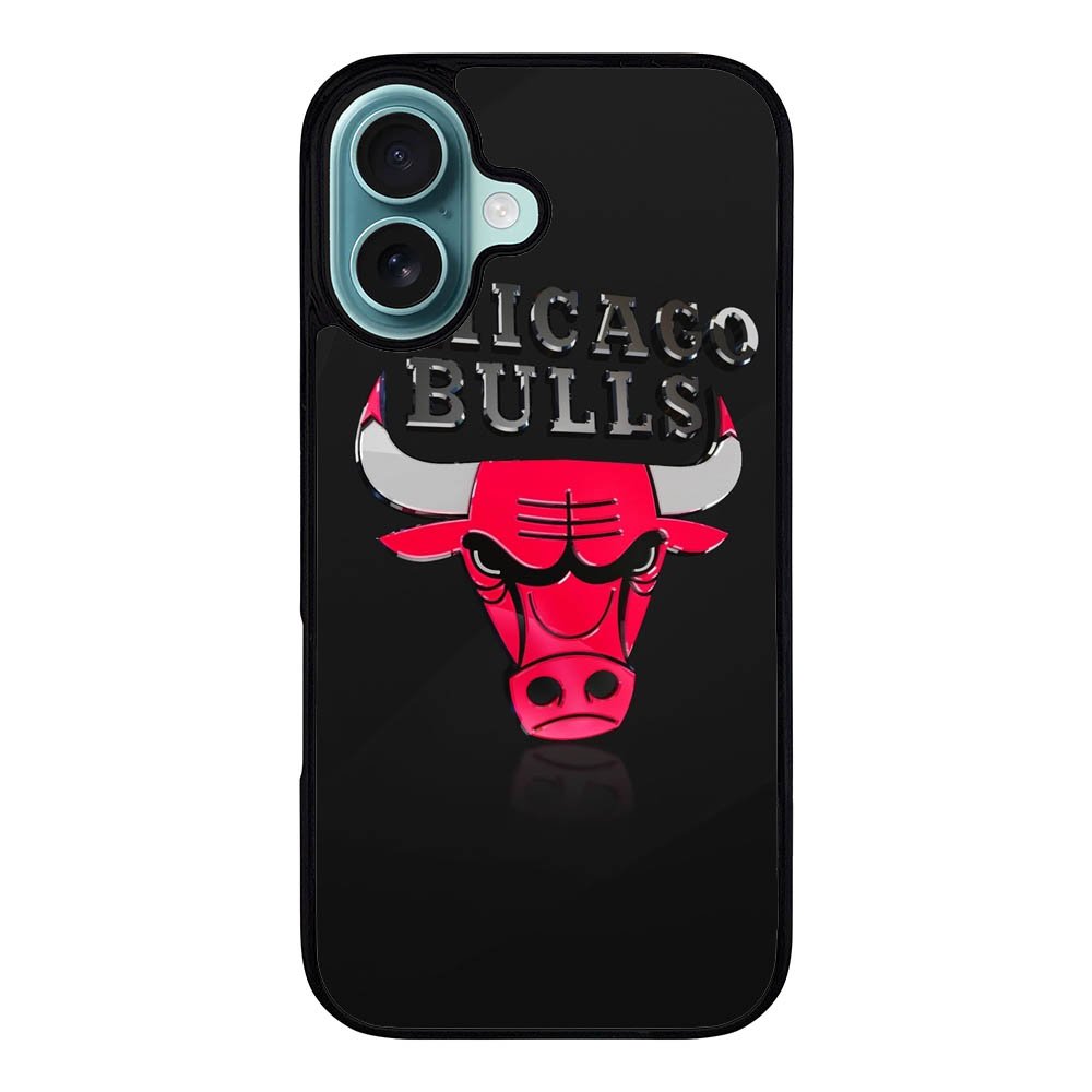 Shiny Chicago Bulls Case iPhone 16 Plus BC0400