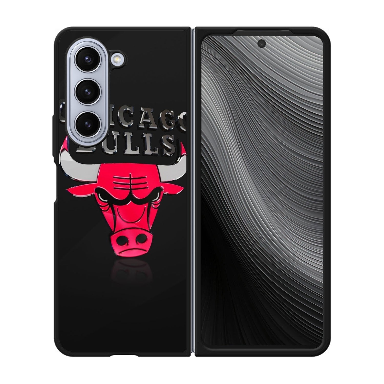 Shiny Chicago Bulls Case Samsung Galaxy z Fold 5 5G BC0400
