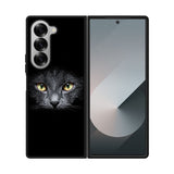 Black Cat Face Case Samsung Galaxy Z Fold 6 5G BC0410