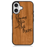 KFC Logo Wood Case iPhone 16 BC0452