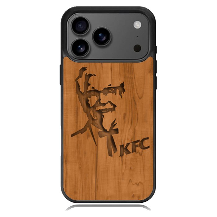 KFC Logo Wood iPhone 17 Pro Max Case BC0452