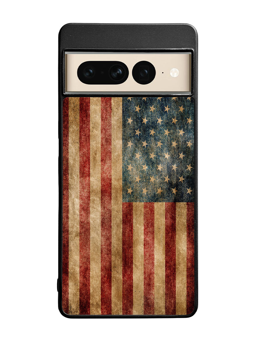 Vintage American Flag Google Pixel 7 Pro Case