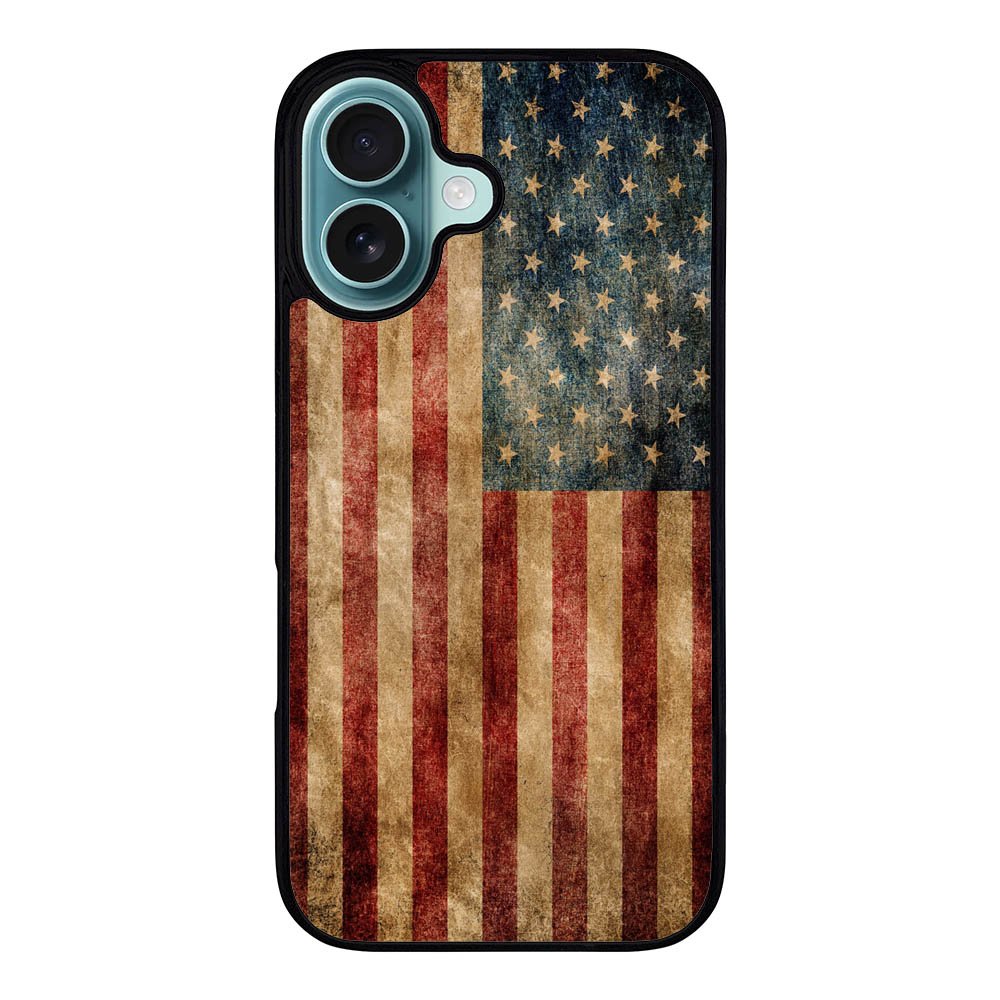 Vintage American Flag Case iPhone 16 Plus BC0504