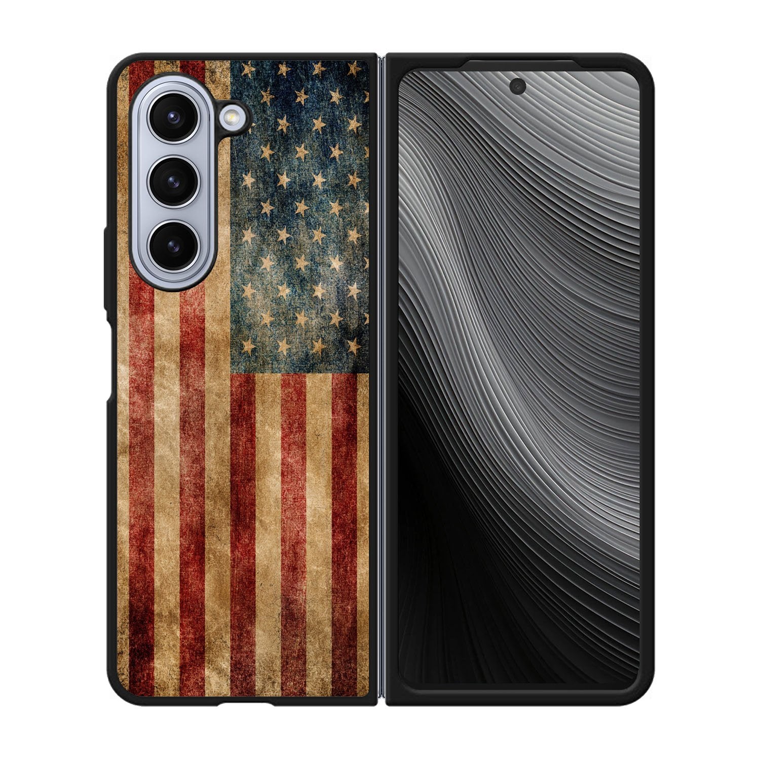 Vintage American Flag Case Samsung Galaxy z Fold 5 5G BC0504